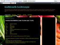 Screenshot des Blogs Traditionelle Kochrezepte