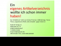 Screenshot des Blogs Artikelforum