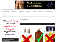 Screenshot des Blogs Muskelaufbautraining