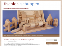Screenshot des Blogs Blog mit Infos über Holzbausteine, Holzbauklötze