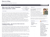 Screenshot des Blogs Marcos WP7 Blog – Windows Phone, Apps, News