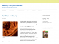 Screenshot des Blogs Fragen über den Sinn des Lebens, Bewusstseinsfragen und Gesellschaft