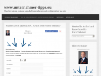 Screenshot des Blogs Unternehmer-Tipps