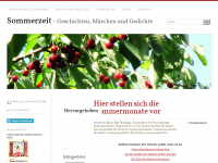 Screenshot des Blogs Sommergeschichten