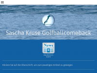 Screenshot des Blogs Golfballcomeback Sascha Kruse