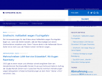 Screenshot des Blogs Blog Rechtsanwältin Andresen