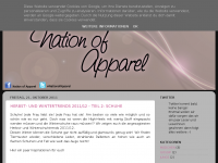 Screenshot des Blogs Nation of Apparel