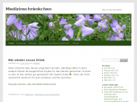 Screenshot des Blogs Medizinschränkchen