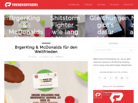 Screenshot des Blogs Trendvertisers