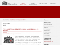 Screenshot des Blogs Cityshooting