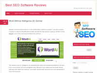 Screenshot des Blogs Best SEO Software Reviews