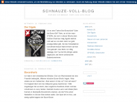 Screenshot des Blogs Das Schnauze voll Blog