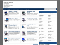 Screenshot des Blogs Laptop News Review