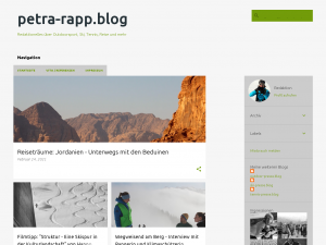 Screenshot des Blogs petra-rapp.blog