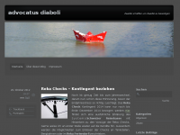 Screenshot des Blogs Advocatus Diaboli