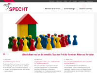 Screenshot des Blogs Specht Immobilienservice