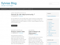 Screenshot des Blogs Sylvias Blog