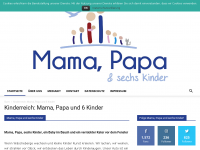 Screenshot des Blogs Mama, Papa und drei Kinder