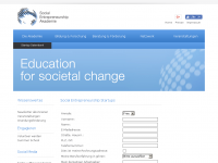 Screenshot des Blogs SEA – Social Entrepreneurship Akademie