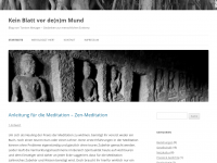 Screenshot des Blogs Kein Blatt vor dem Mund