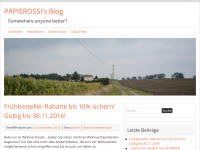 Screenshot des Blogs PAPIEROSSI’s Blog