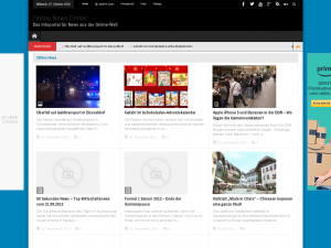 Screenshot des Blogs Online-News-Center | Presseportal für aktuelle News