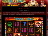 Screenshot des Blogs Book of Ra online
