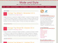 Screenshot des Blogs Mode und Style