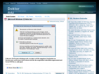 Screenshot des Blogs Doktor DSL