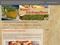 Screenshot des Blogs Manu’s Küchengeflüster