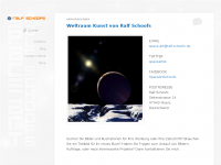 Screenshot des Blogs Die Weltraum-Kunst von Ralf Schoofs