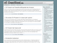 Screenshot des Blogs DealEsel