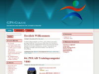 Screenshot des Blogs GPS-Geräte