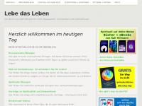 Screenshot des Blogs LEBE DAS LEBEN