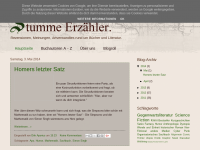 Screenshot des Blogs Stumme Erzähler