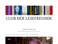 Screenshot des Blogs Lesefreunde