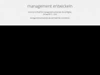 Screenshot des Blogs Management entwickeln