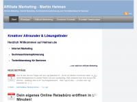 Screenshot des Blogs Martin Helman – Blog –