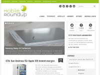 Screenshot des Blogs mobileroundup.de