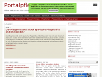 Screenshot des Blogs Portalpflege.de