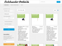 Screenshot des Blogs Alles für den Linkshänder