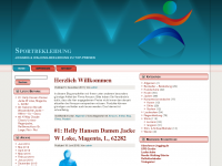 Screenshot des Blogs Sportbekleidung