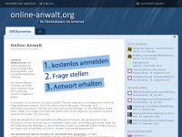 Screenshot des Blogs Diskussionsforum auf online-anwalt.org, einem Angebot der Rechtsanwaltskanzlei Maurer, Wünsch & Gol