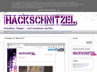 Screenshot des Blogs Hackschnitzel Blog – Street Art