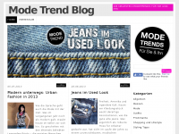 Screenshot des Blogs Mode Trend Blog