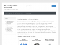 Screenshot des Blogs Haushaltsgeräte Online