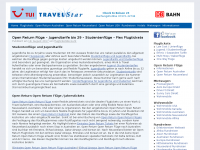 Screenshot des Blogs Flugticket Discount Reiseblog und Flugspecials