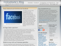 Screenshot des Blogs Onlinetexte’s Blog – Das beste aus unserem Onlineshop