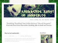 Screenshot des Blogs Knurrende Kunst im Hundeblog | Atelier Niesler