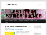 Screenshot des Blogs letteraturen